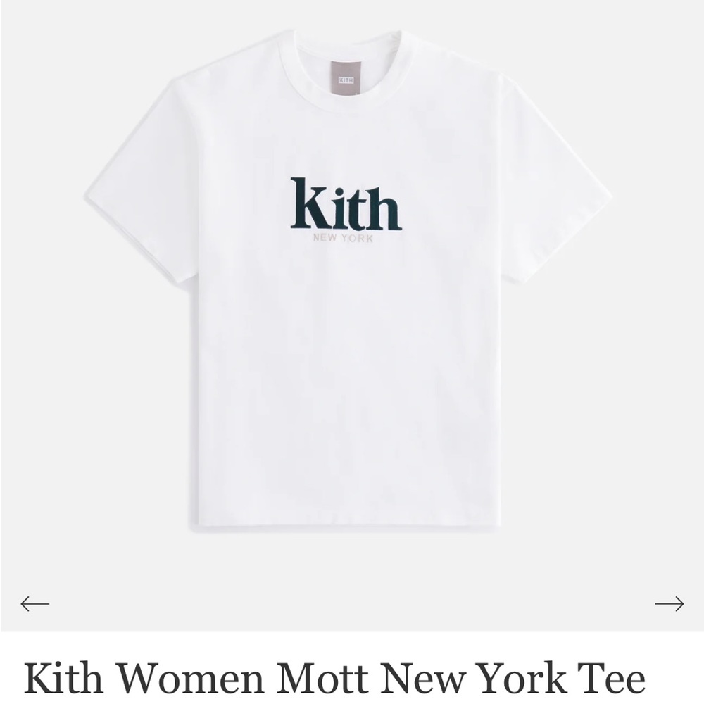 NWT KITH WOMEN MOTT NEW YORK TEE II - WHITE